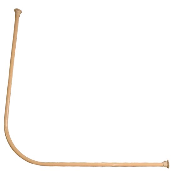 Barral Para Cortina De Baño Curvo Beige