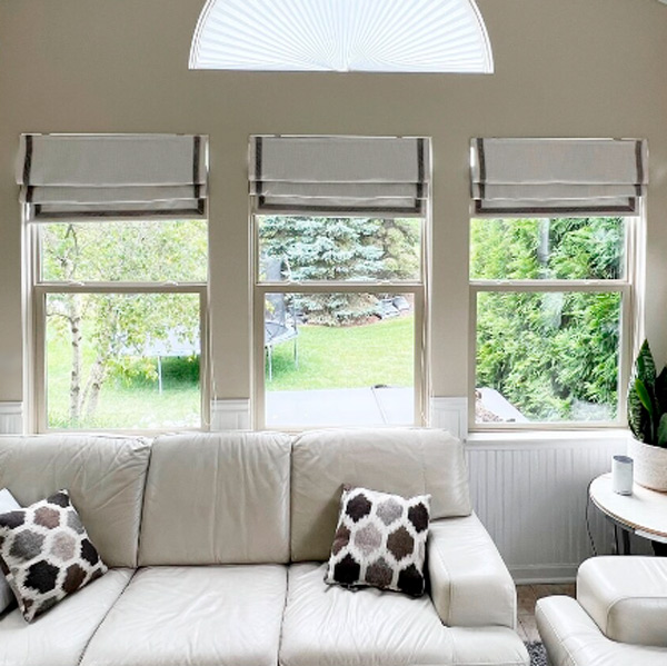 Cortinas Romanas Sistema A Cordon Doble x 2,40 mts